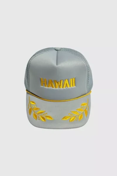 Vintage 1970's Hawaii Souvenir Laurel Trucker Hat
