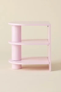 Cam Lacquered 3-Tier Storage Side Table