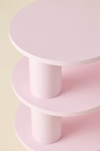Cam Lacquered 3-Tier Storage Side Table