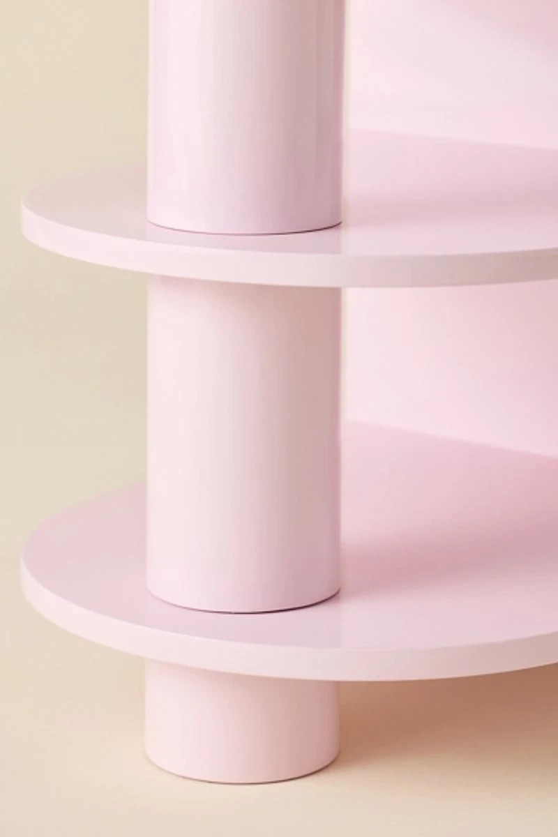 Cam Lacquered 3-Tier Storage Side Table
