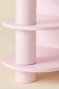 Cam Lacquered 3-Tier Storage Side Table
