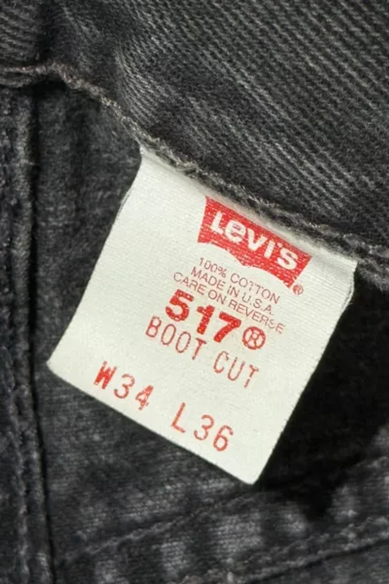 Vintage 1980's Levi’s® 517 Faded Western Bootcut Denim Jeans