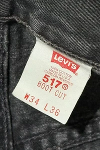 Vintage 1980's Levi’s® 517 Faded Western Bootcut Denim Jeans