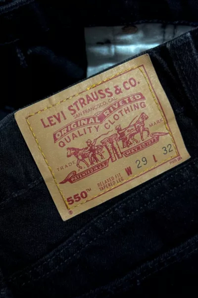 Vintage 1990's Levi’s® 550 One Wash Denim Baggy Fit Jeans