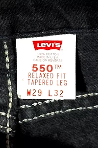 Vintage 1990's Levi’s® 550 One Wash Denim Baggy Fit Jeans
