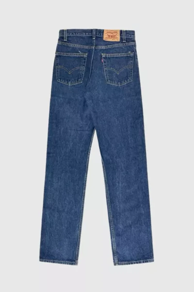 Vintage 1980's Levi’s® 505 Dark Wash Straight Leg Denim Jeans
