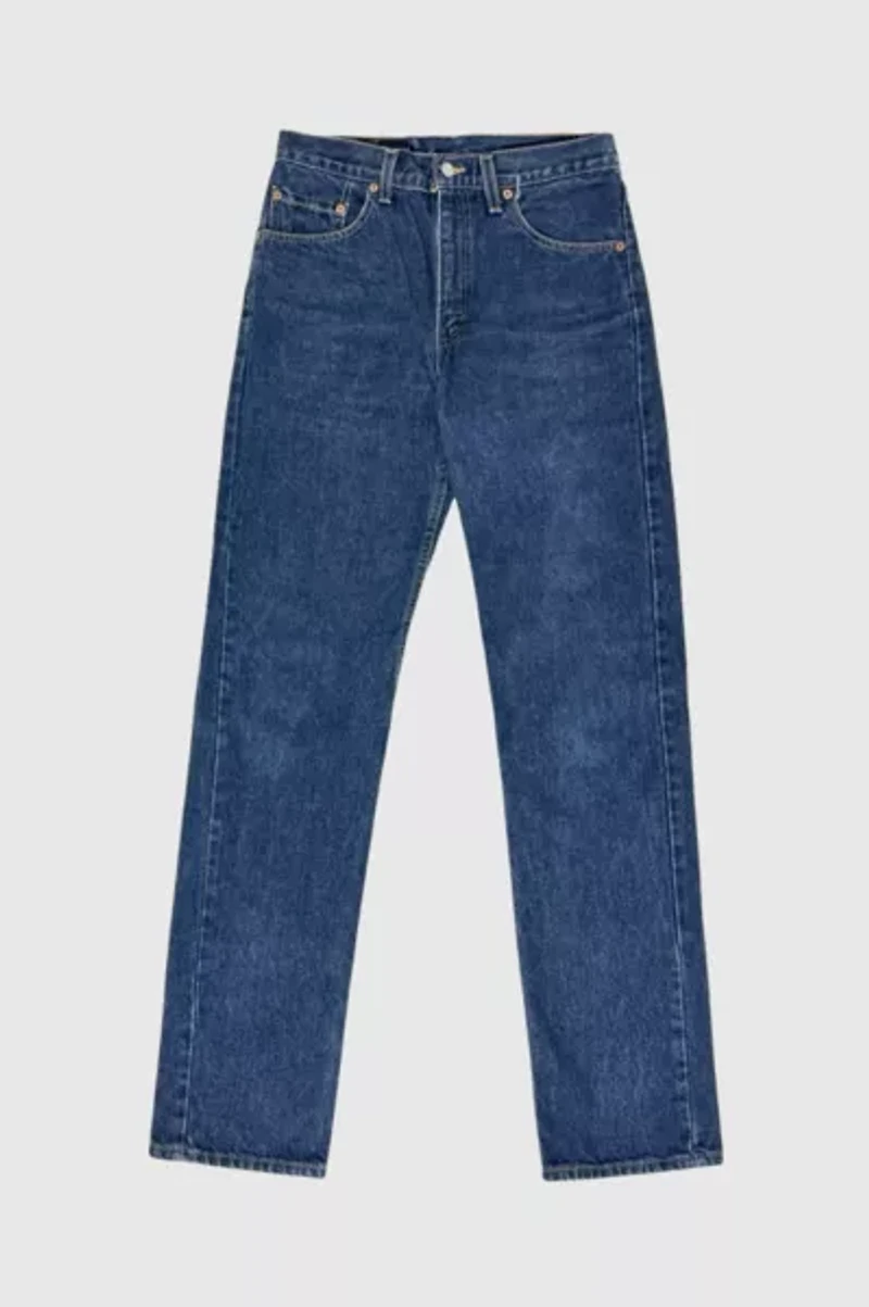 Vintage 1980's Levi’s® 505 Dark Wash Straight Leg Denim Jeans