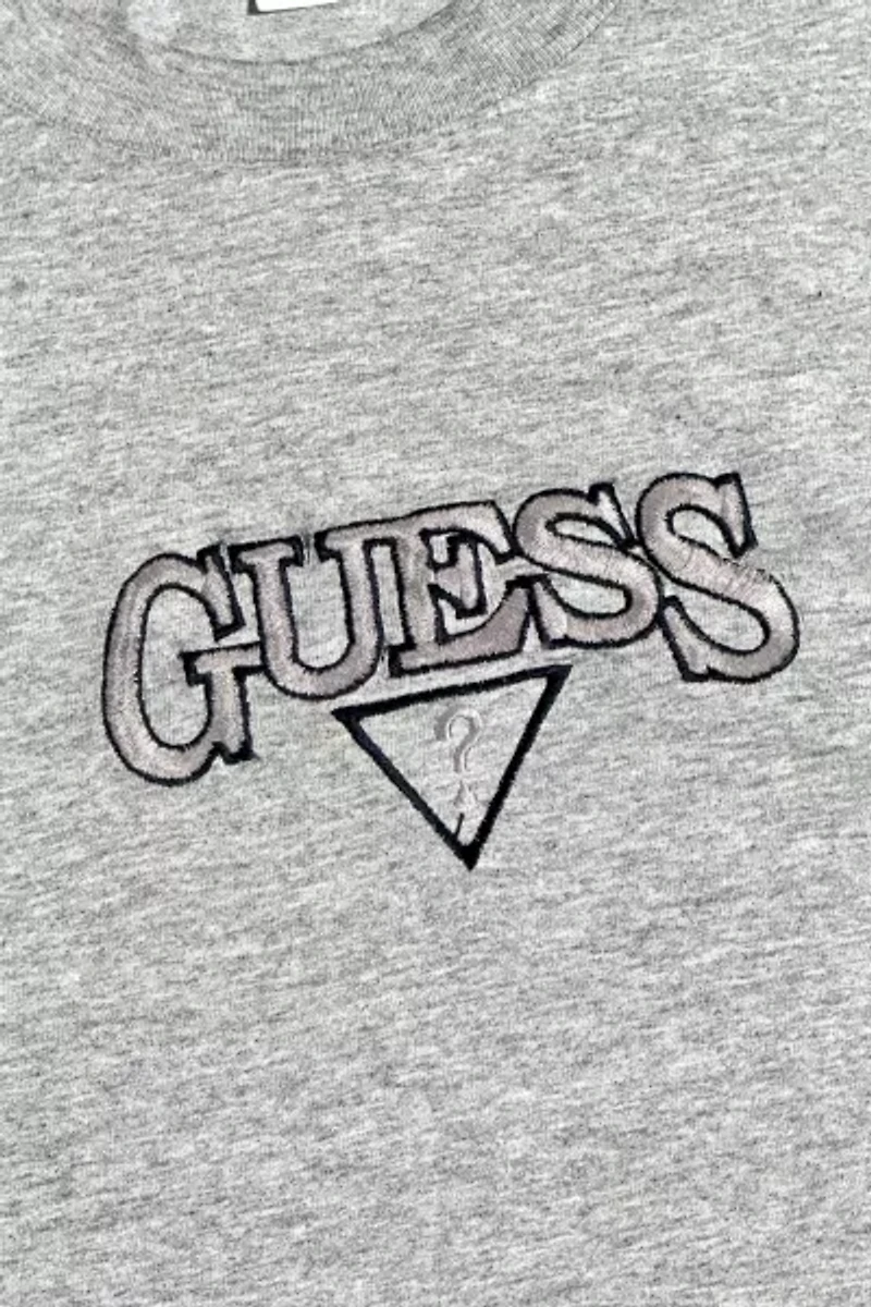 Vintage 1990's Guess Embroidered Logo Jersey T-Shirt