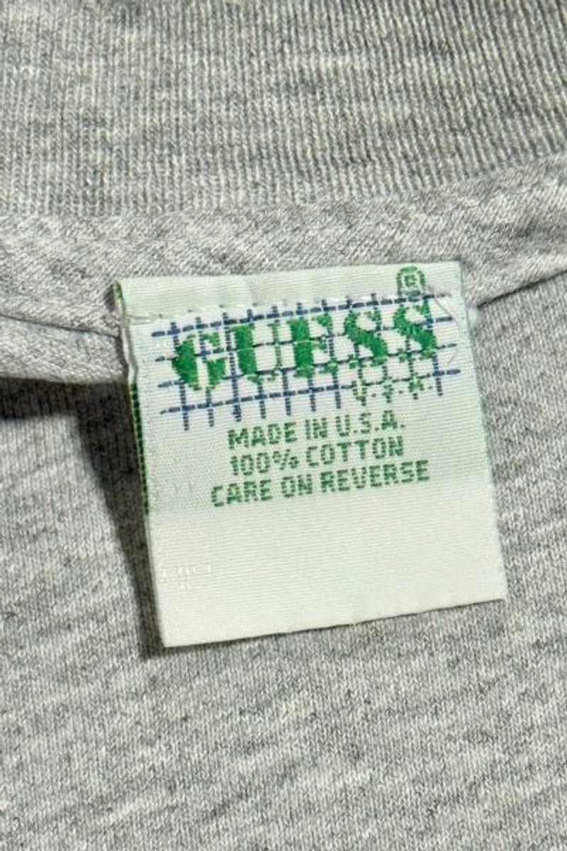 Vintage 1990's Guess Embroidered Logo Jersey T-Shirt