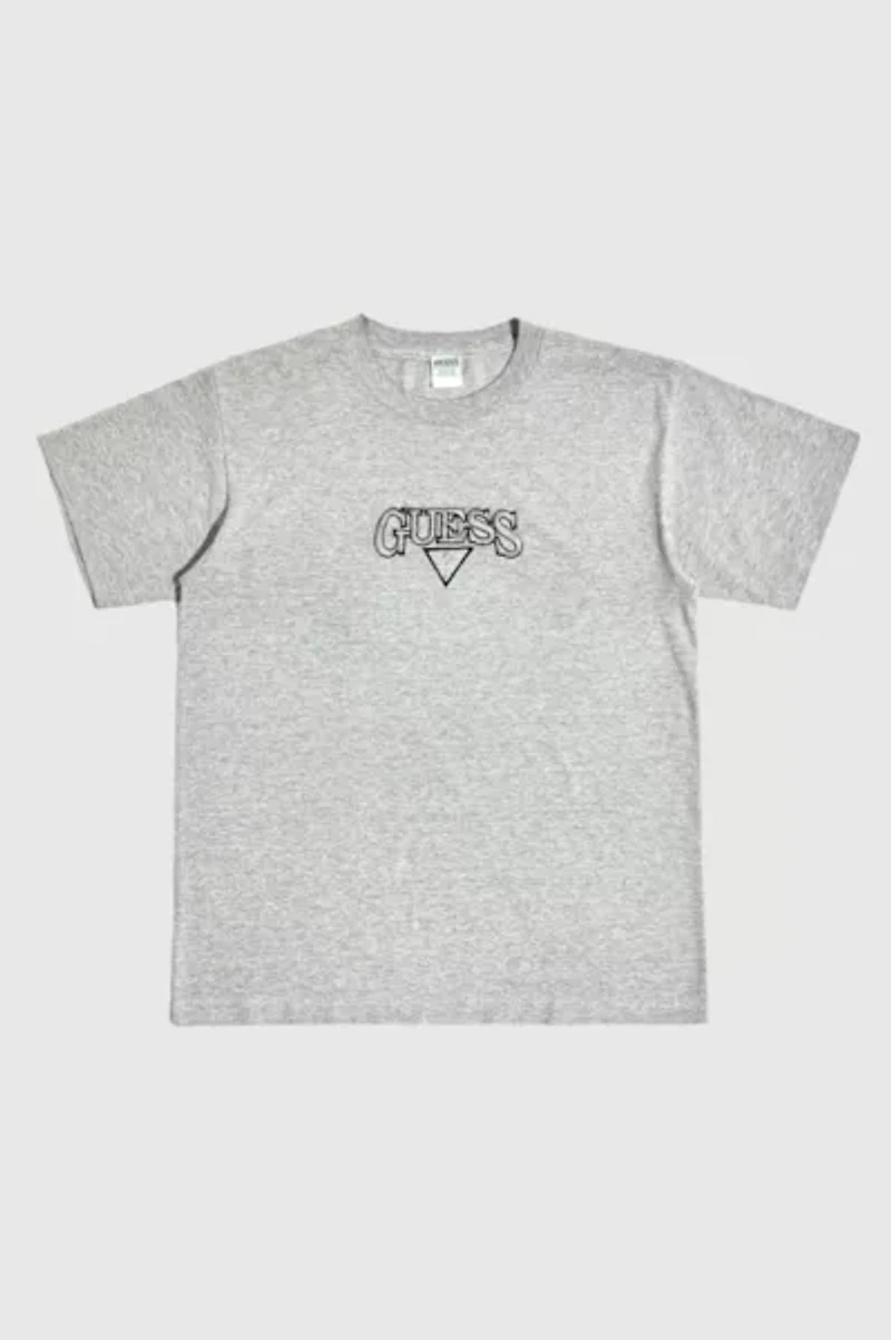 Vintage 1990's Guess Embroidered Logo Jersey T-Shirt