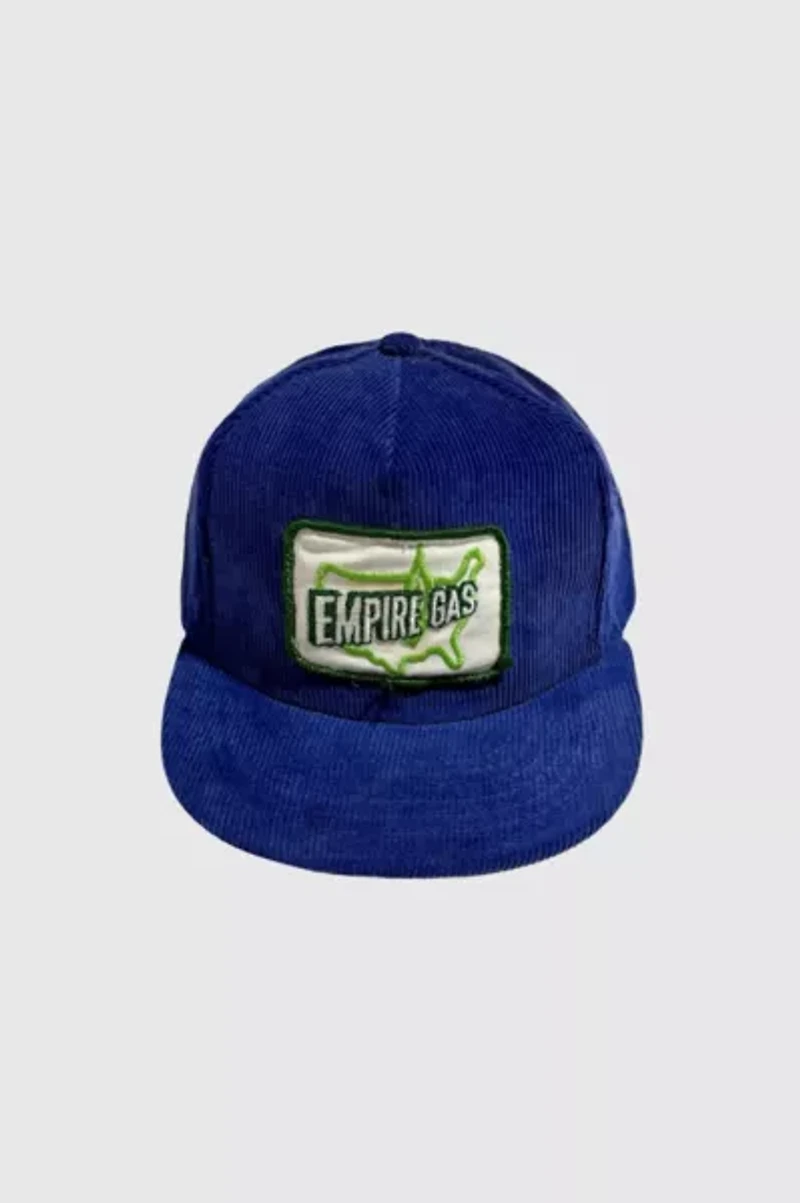 Vintage 1970's Empire Gas Corduroy Trucker Hat