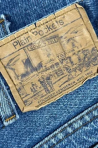 Vintage 1970's Penney's Plain Pockets Perfect Fade Western Bootcut Denim Jeans