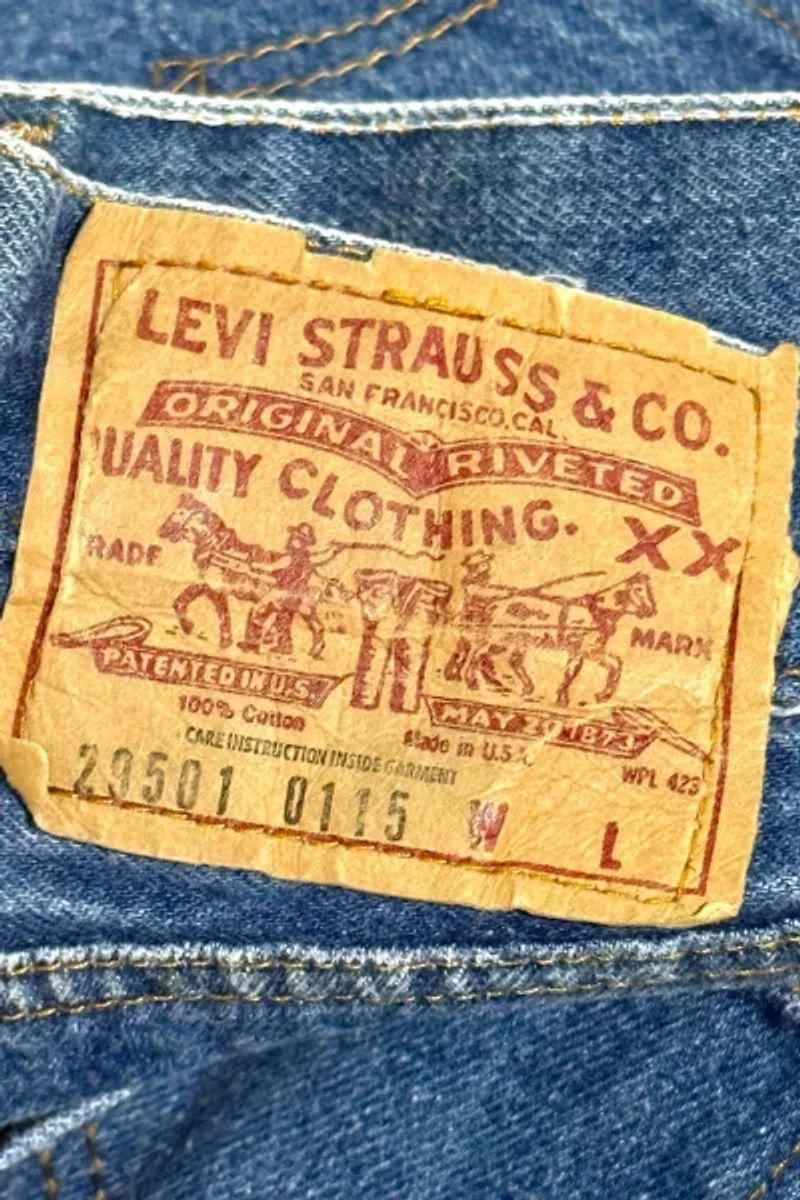 Vintage 1980's Levi’s® 501 Wash Denim Jeans