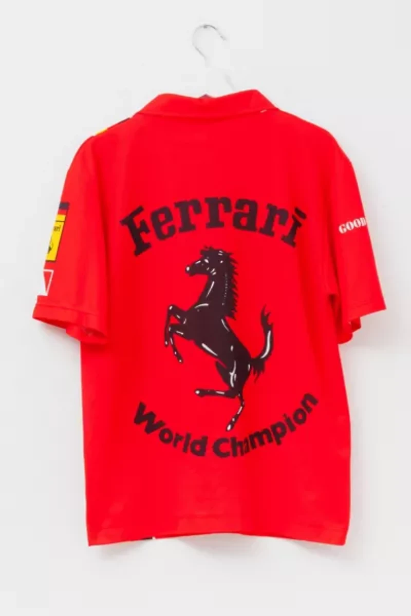 Vintage Y2K Ferrari All Over Print Shirt Made in Italy