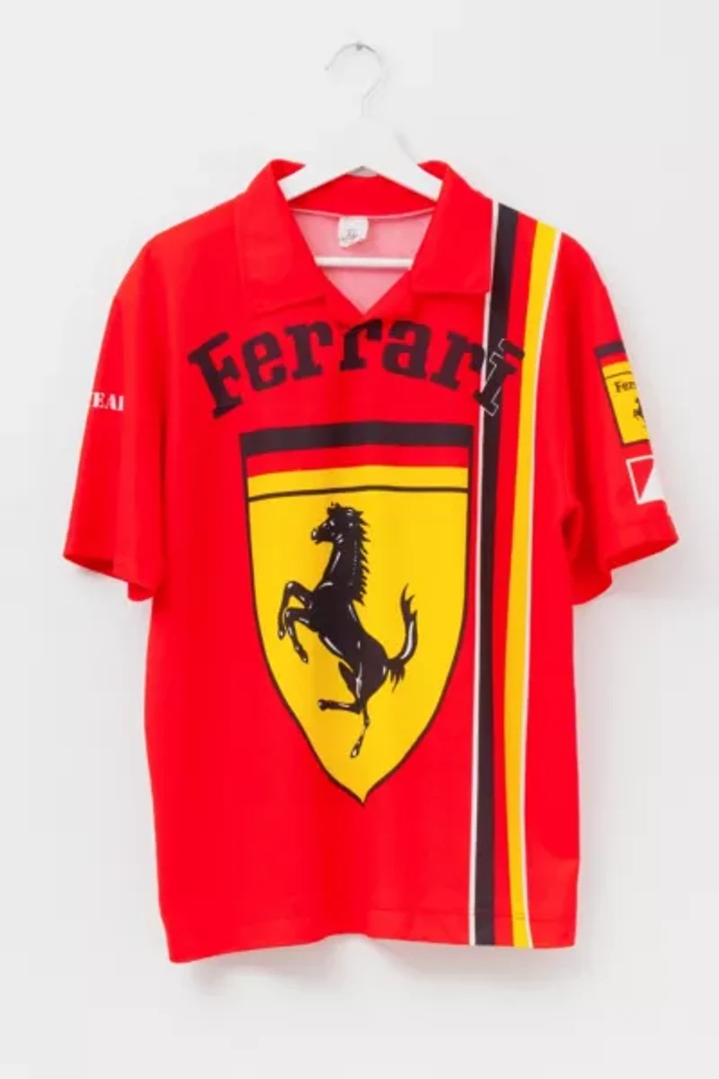Vintage Y2K Ferrari All Over Print Shirt Made in Italy