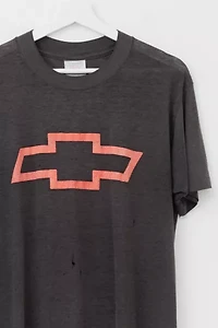 Vintage 1980s Distressed Chevy Heart Beat of America Paper Thin Graphic T-Shirt