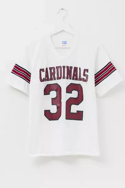 Vintage 1980s Distressed Cardinals Football Jersey Graphic T-Shirt Made in USA
