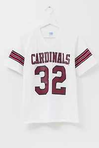 Vintage 1980s Distressed Cardinals Football Jersey Graphic T-Shirt Made in USA