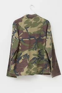 Vintage 1980s Distressed Camo Chore Jacket