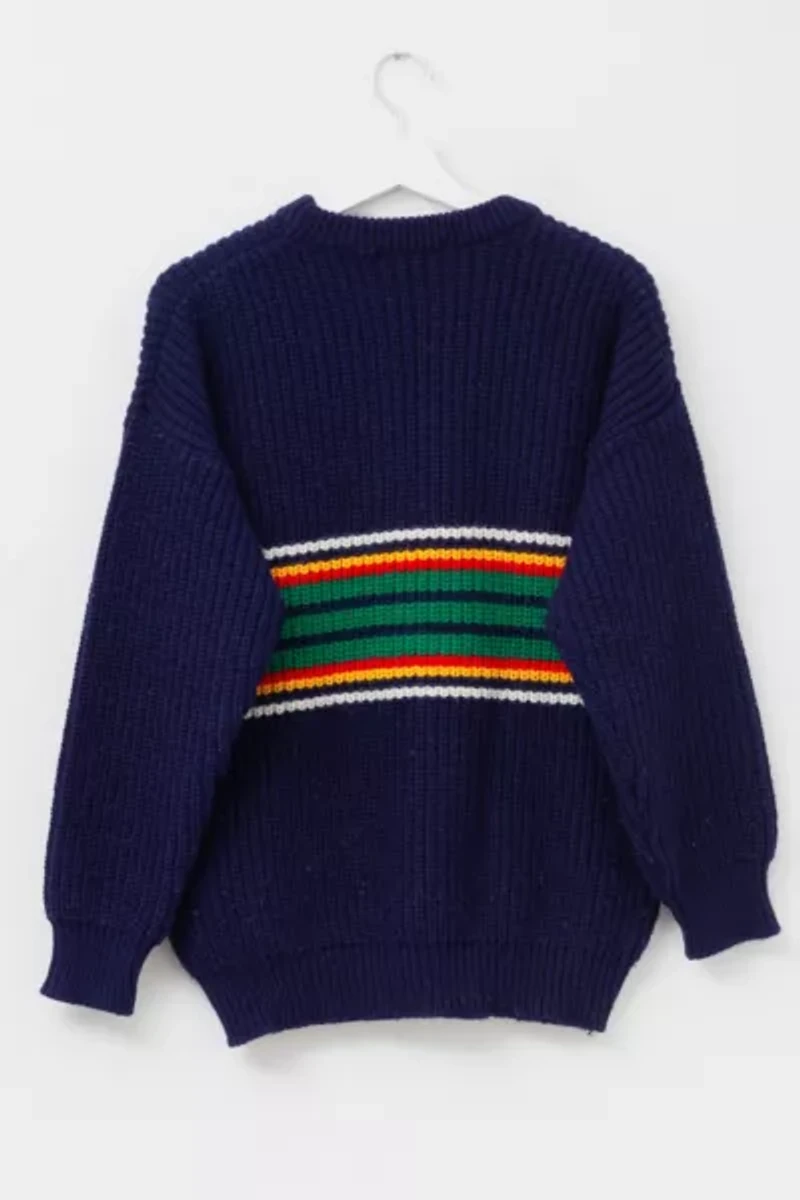 Vintage 1980s Kappa Cable Knit Pullover Sweater Made in Italy