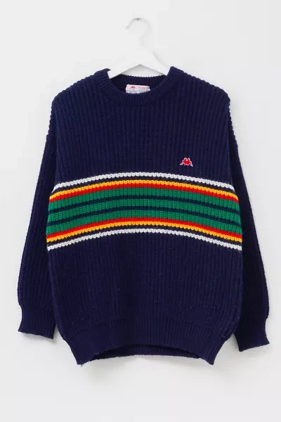 Vintage 1980s Kappa Cable Knit Pullover Sweater Made in Italy