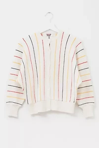 Vintage 1980s Rodier Paris Striped Cardigan Sweater