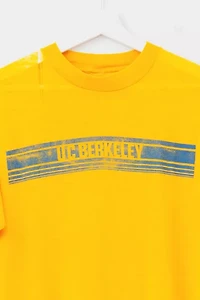 Vintage 1980s UC Berkeley Distressed Paper Thin Graphic T-Shirt Made in USA