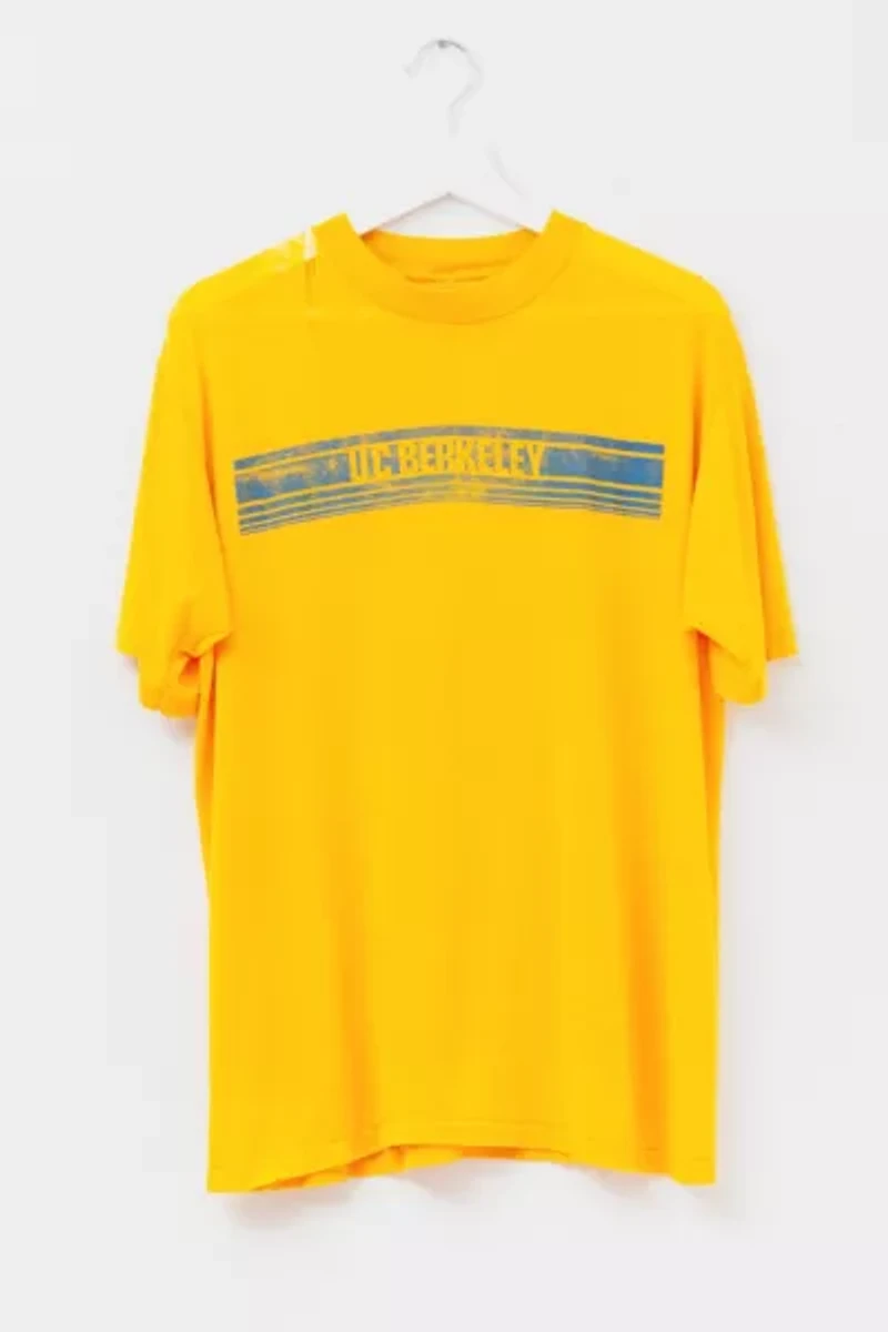 Vintage 1980s UC Berkeley Distressed Paper Thin Graphic T-Shirt Made in USA