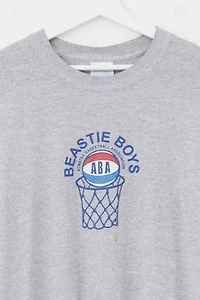 Vintage 1990s Beastie Boys ABA Basketball Graphic T-Shirt