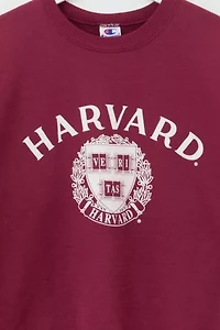 Vintage 1990s Champion Harvard University Crest Logo Graphic Sweatshirt