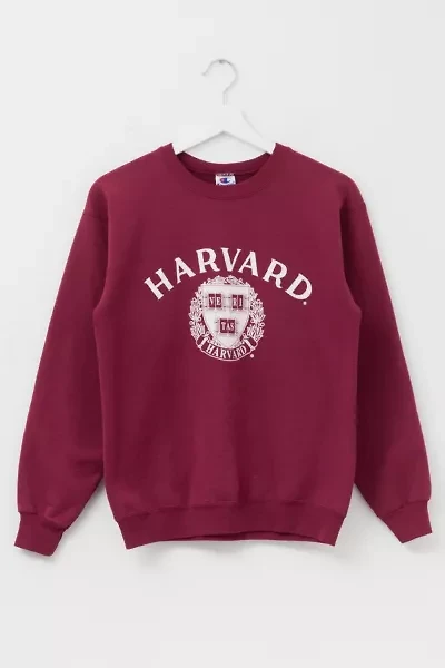Vintage 1990s Champion Harvard University Crest Logo Graphic Sweatshirt
