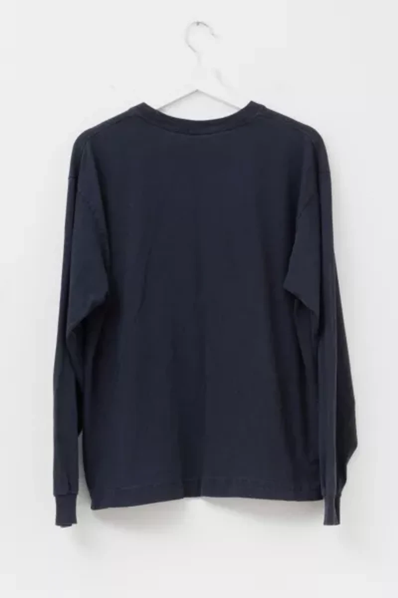 Vintage 1990s Distressed Boeing Black Long Sleeve Graphic T-Shirt