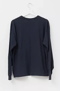 Vintage 1990s Distressed Boeing Black Long Sleeve Graphic T-Shirt