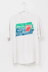 Vintage 1990s Distressed PBS Graphic T-Shirt Made in USA Single Stitch
