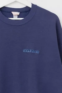 Vintage 1990s Distressed Sophisto Embroidered Logo Crewneck Sweatshirt Made in USA
