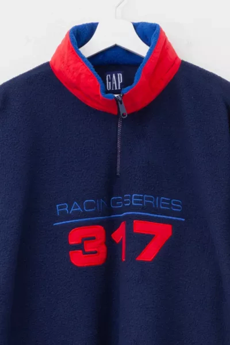 Vintage 1990s GAP Racing Series 317 Pullover Fleece