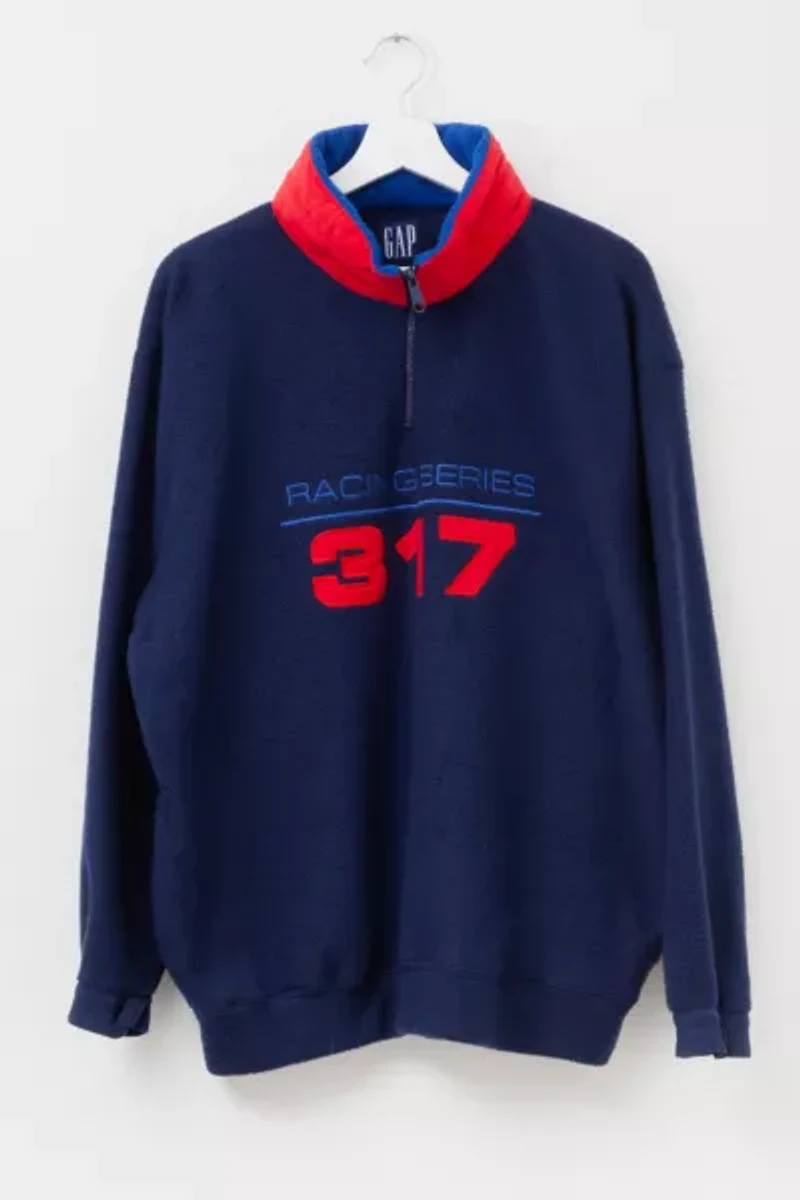 Vintage 1990s GAP Racing Series 317 Pullover Fleece