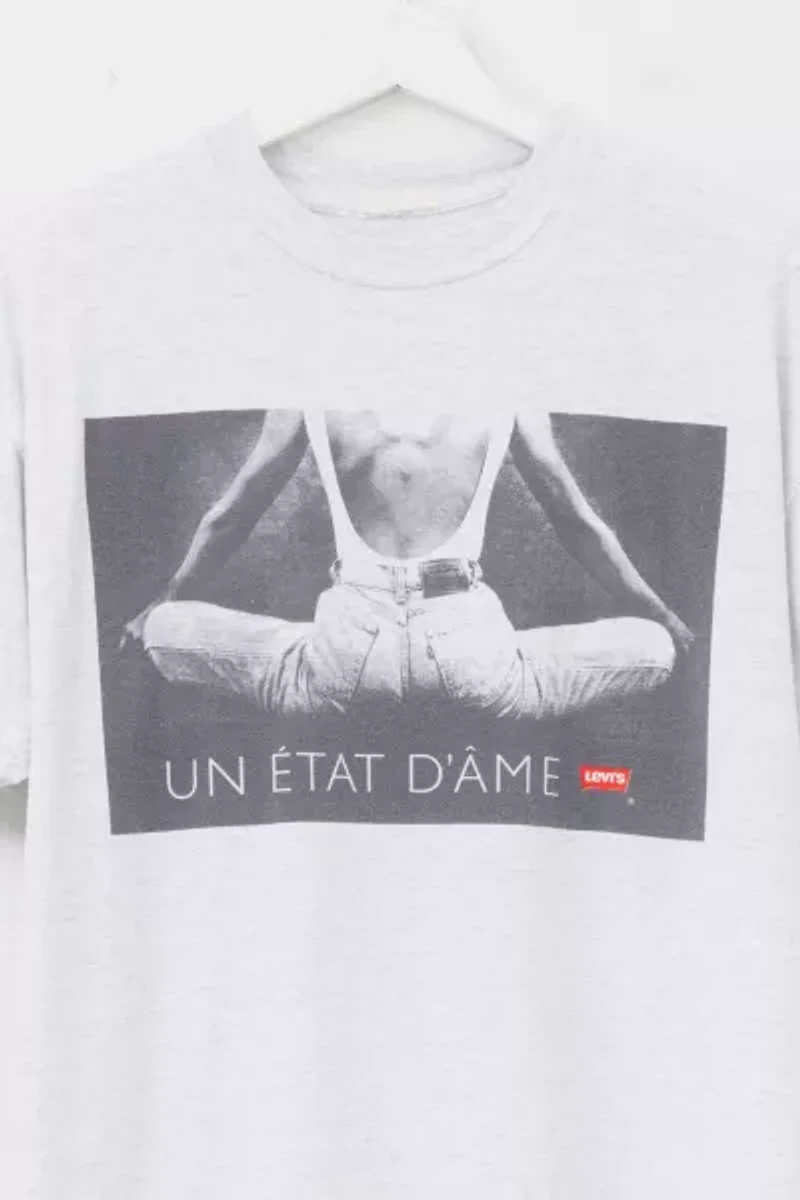 Vintage 1990s Levi’s® "A State of Mind" French Graphic T-Shirt