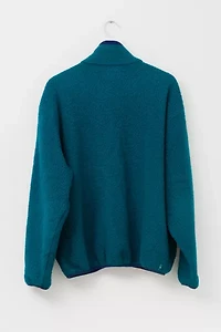 Vintage 1990s L.L. Bean Deep Pile Green Zipper Fleece Made in USA