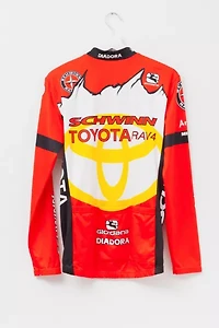 Vintage 1990s Schwinn Toyota All Over Print Red Yellow Mountain Bike Racing Jersey