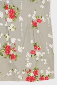 Vintage Y2k Gray Printed Mini Dress