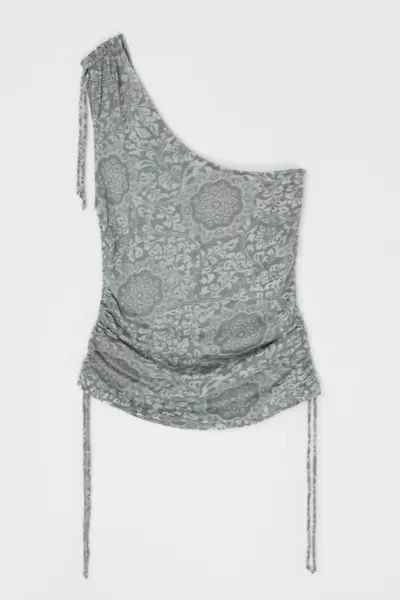 Vintage Y2k Ruched Burnout Top