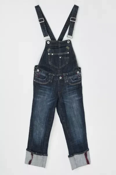 Vintage Y2k Contrast-Stitched Overalls