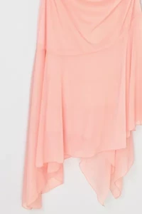 Vintage Y2k Light Pink Ruched Mini Dress