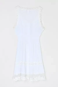 Vintage Y2k Lacy White Buttoned Mini Dress