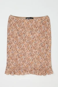 Vintage Y2k Lacy Printed Midi Skirt