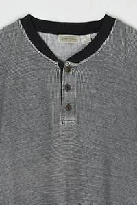 Vintage 90s Waffle Knit Camp Shirt