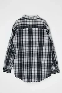 Vintage Y2k Black & Grey Heavy Flannel Shirt
