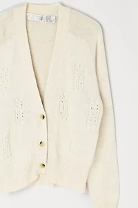 Vintage 90s Light Cream Cardigan
