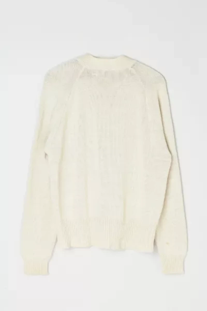 Vintage 90s Light Cream Cardigan